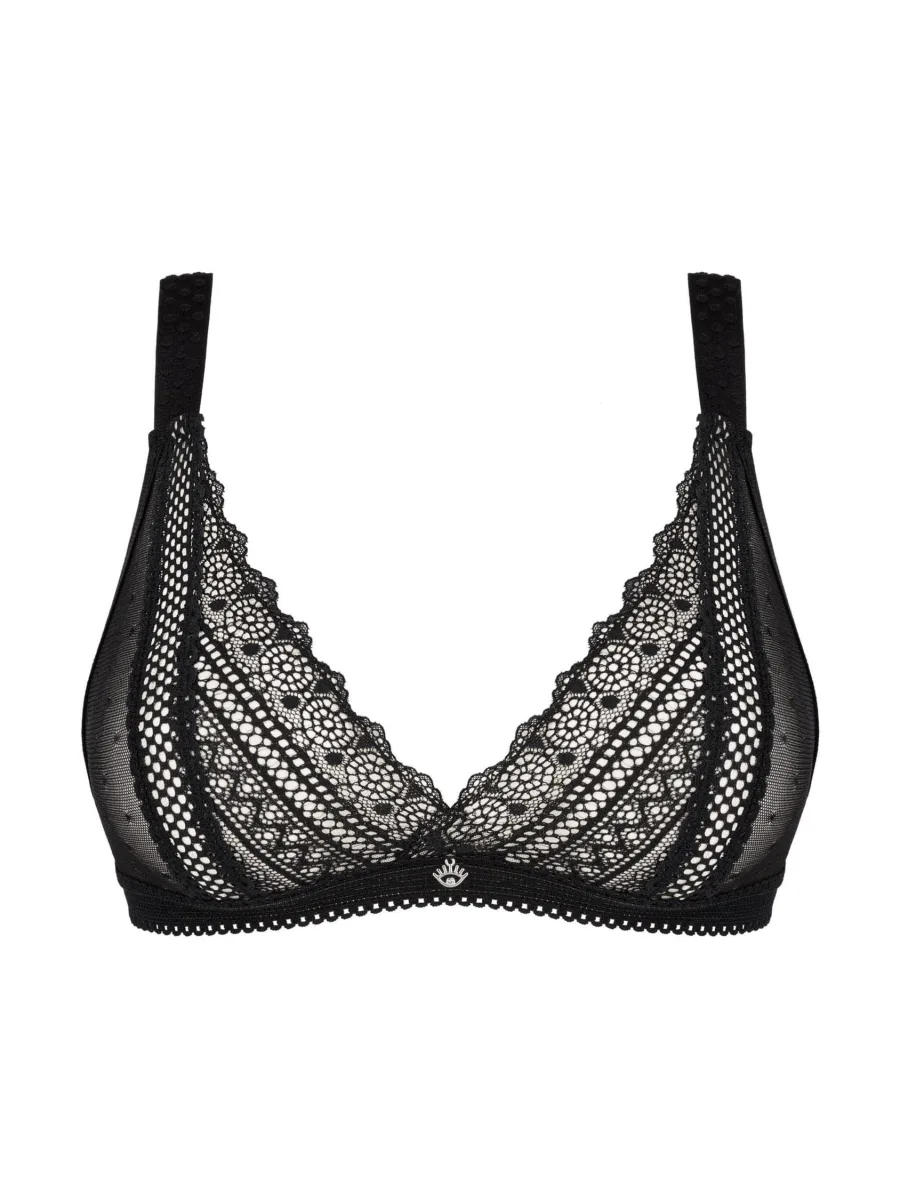 Black Lace Bra Obsessive Estiqua — Plunge Style