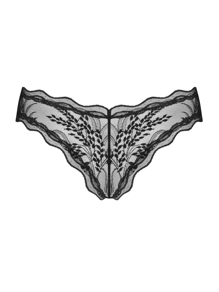 Black Lace Panties Obsessive Exquisite Perisia — Organic Pattern
