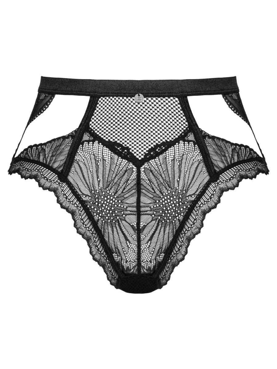 Black Lace Panties Obsessive Mibelia — Front Cutouts