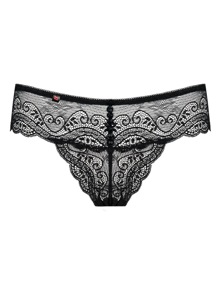 Obsessive Miamor String: Eleganter Spitzenslip mit schimmernden Steinen