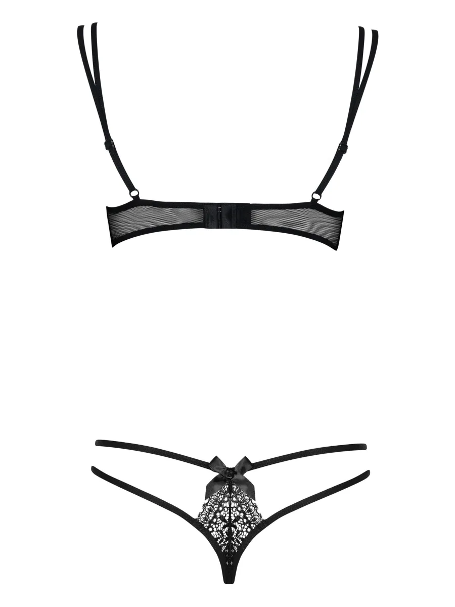 Black Lingerie Set Obsessive Intensa — Lace Set
