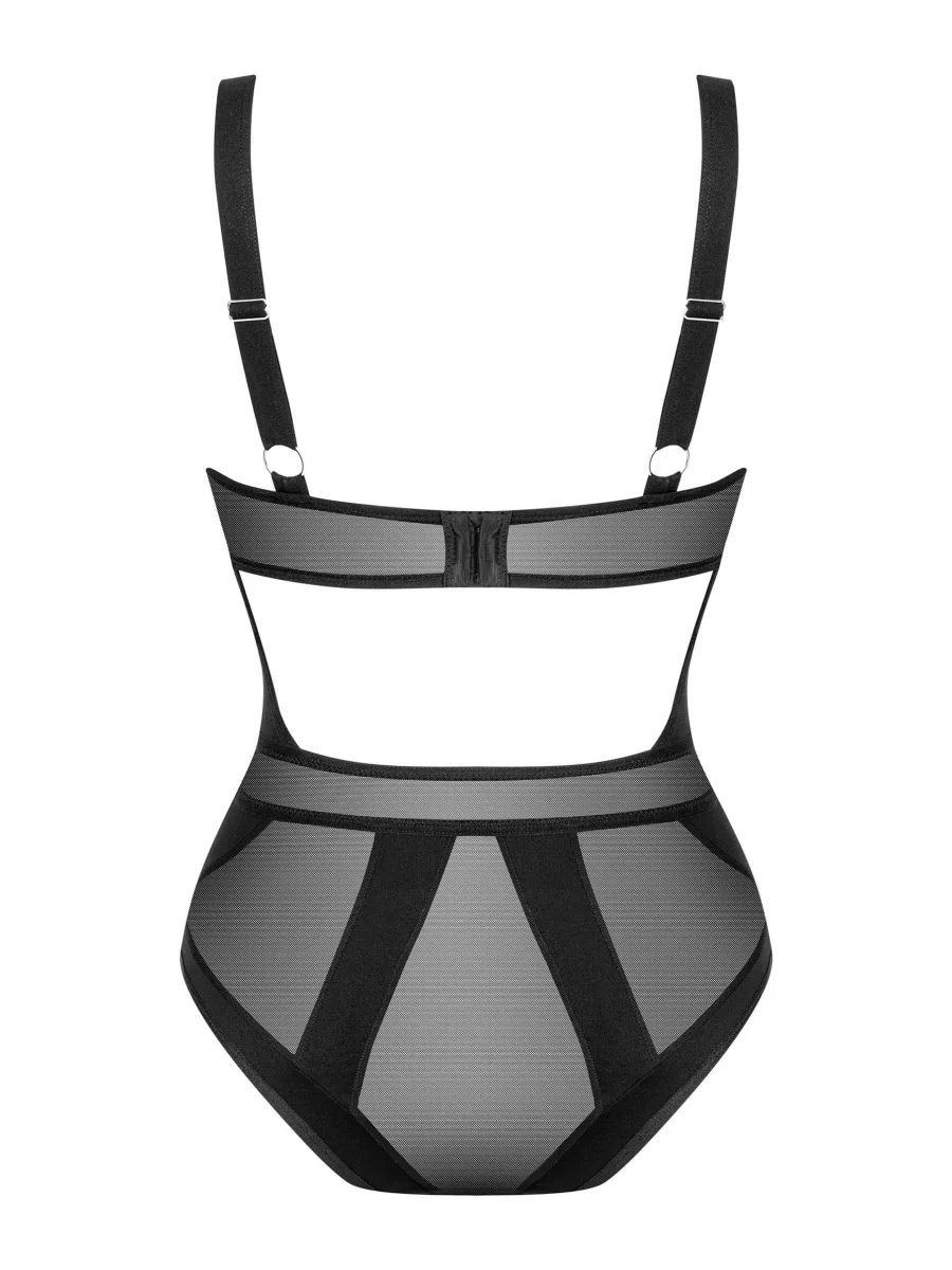 Obsessive Chic Amoria Effektvoller Body mit transparenten Einsätzen