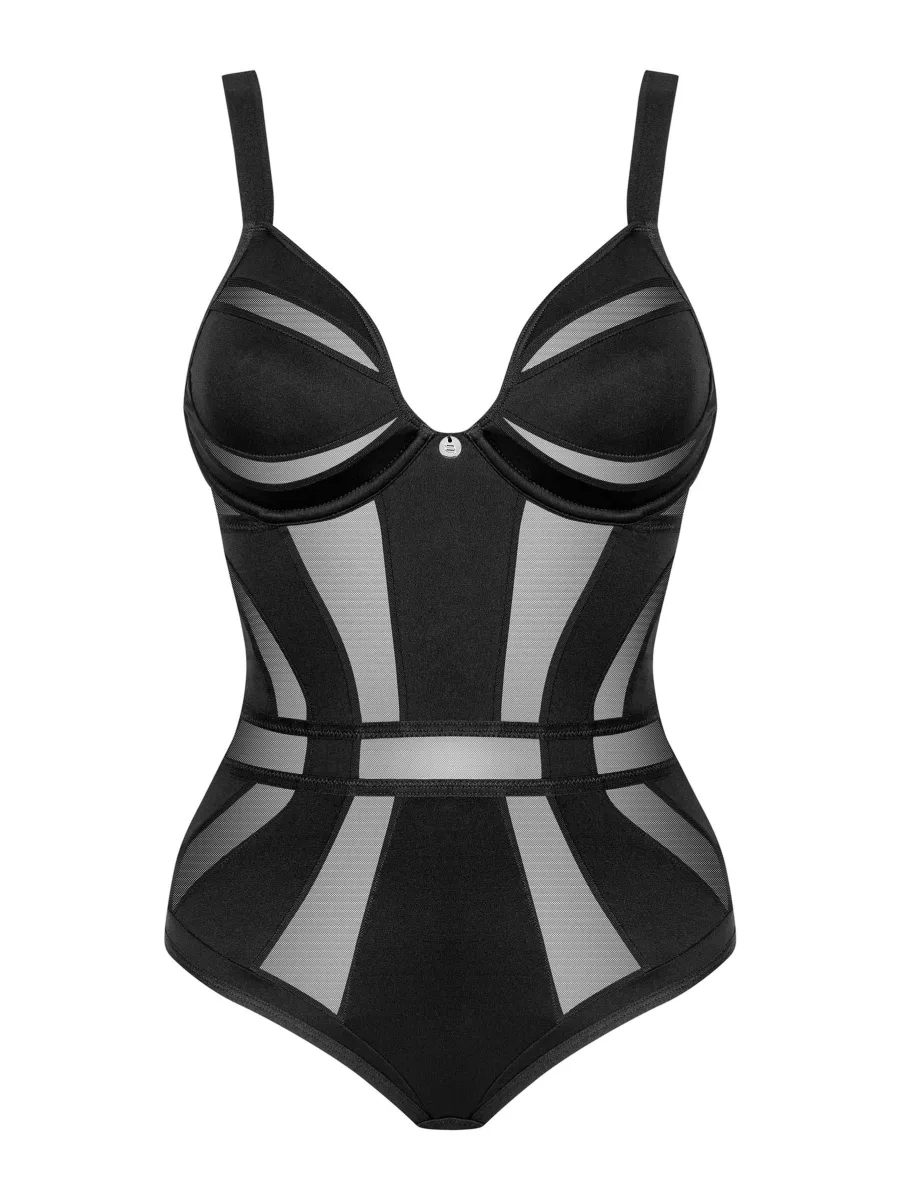 Obsessive Chic Amoria Effektvoller Body mit transparenten Einsätzen