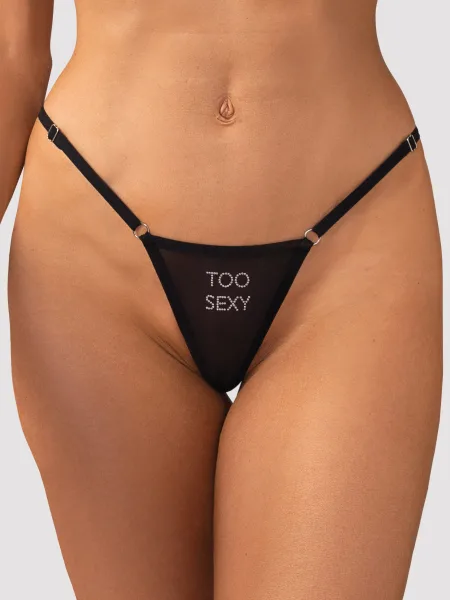 Black Thong Obsessive Violami — Crystal Lettering