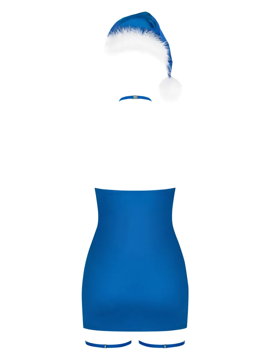 Blue Lingerie Set Obsessive Kissmas — 4-Piece Costume