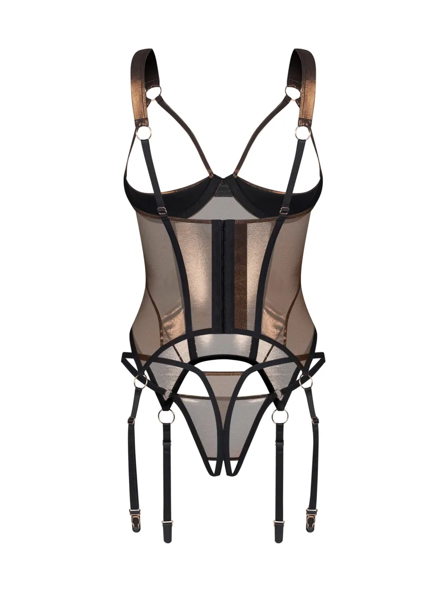 Bronze Lingerie Set Obsessive Soranna — Shimmer