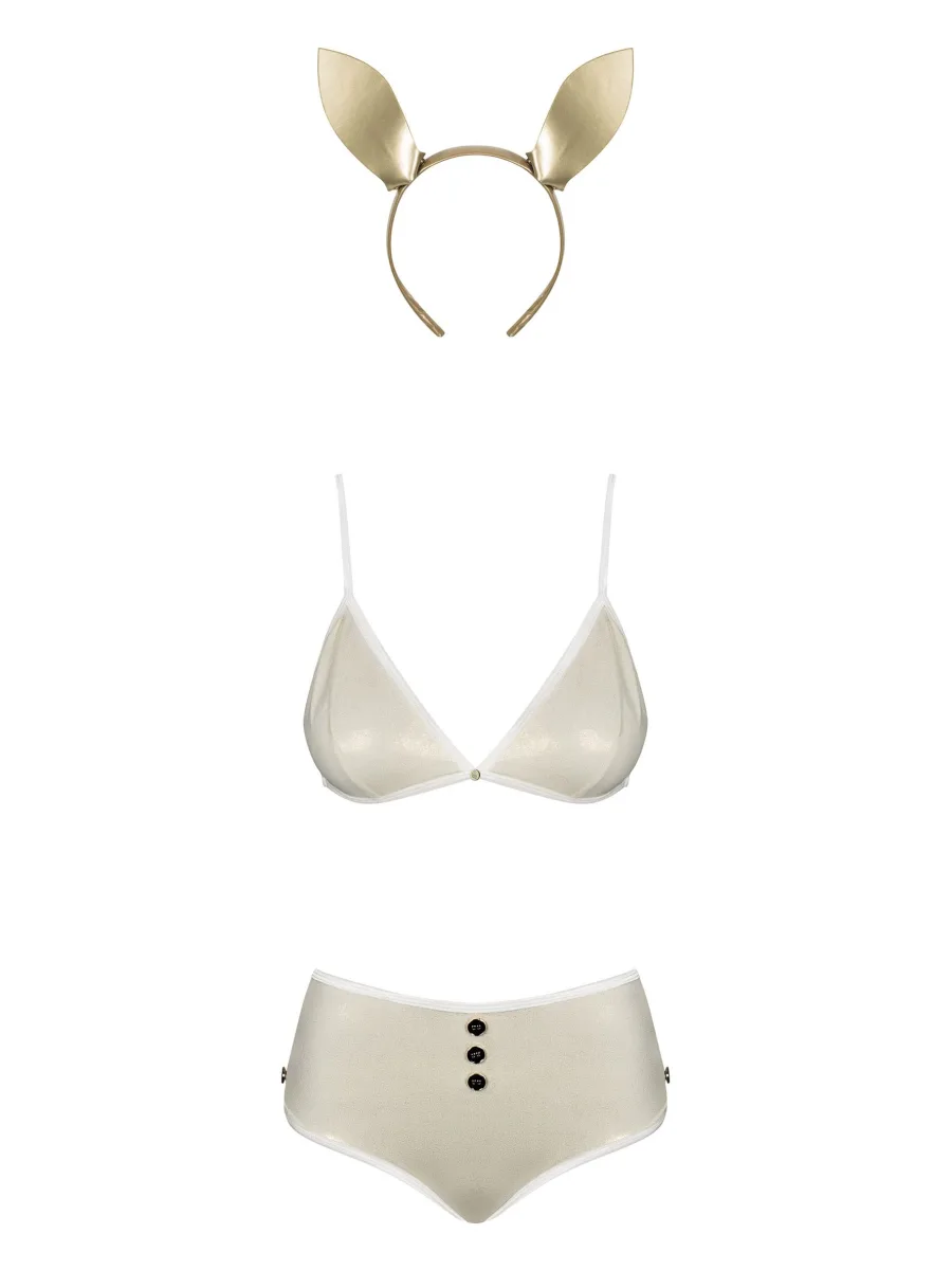 Gold Bunny Set Obsessive Neo Goldes — Lingerie