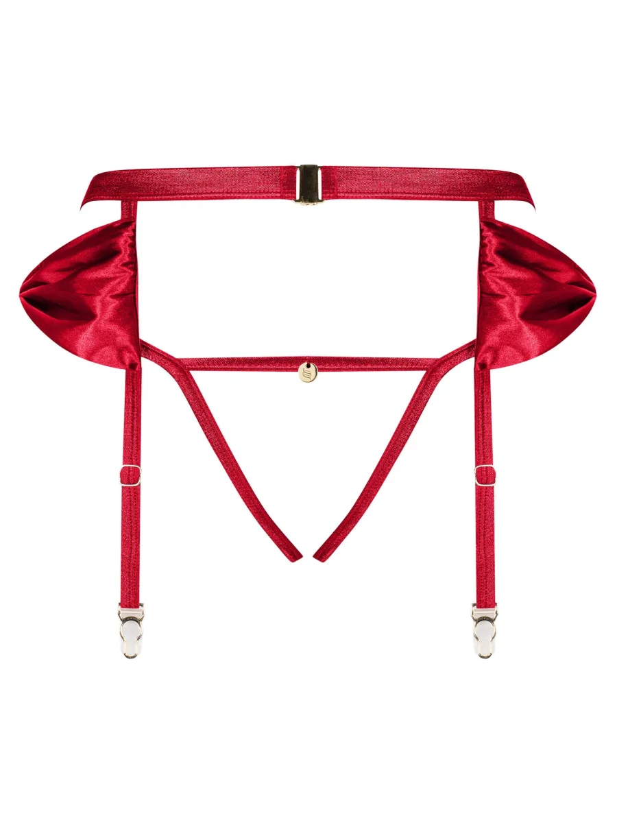Red Lingerie Set Obsessive Rubinesa — Bow Detail