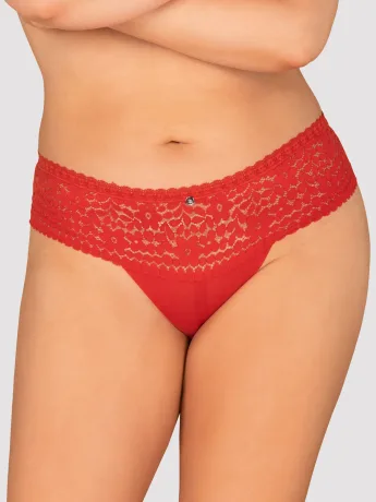 Red Panties Obsessive Blossmina — Lace Trim