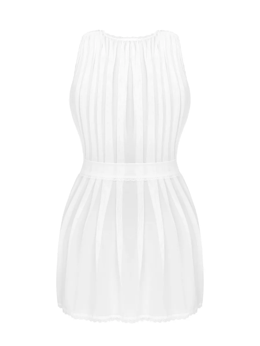 White Sheer Robe Obsessive Heavenlly — Lace