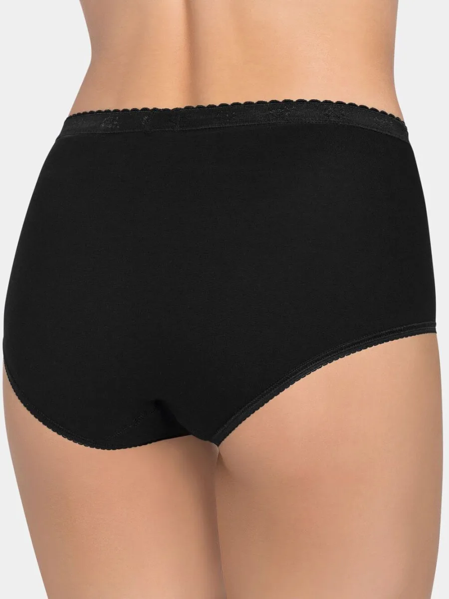 Cotton High-Waist Panties Sloggi Chic Maxi – Lace Detail Comfort