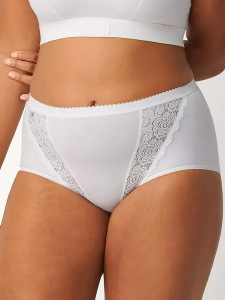 Cotton High-Waist Panties Sloggi Chic Maxi – Lace Detail Comfort