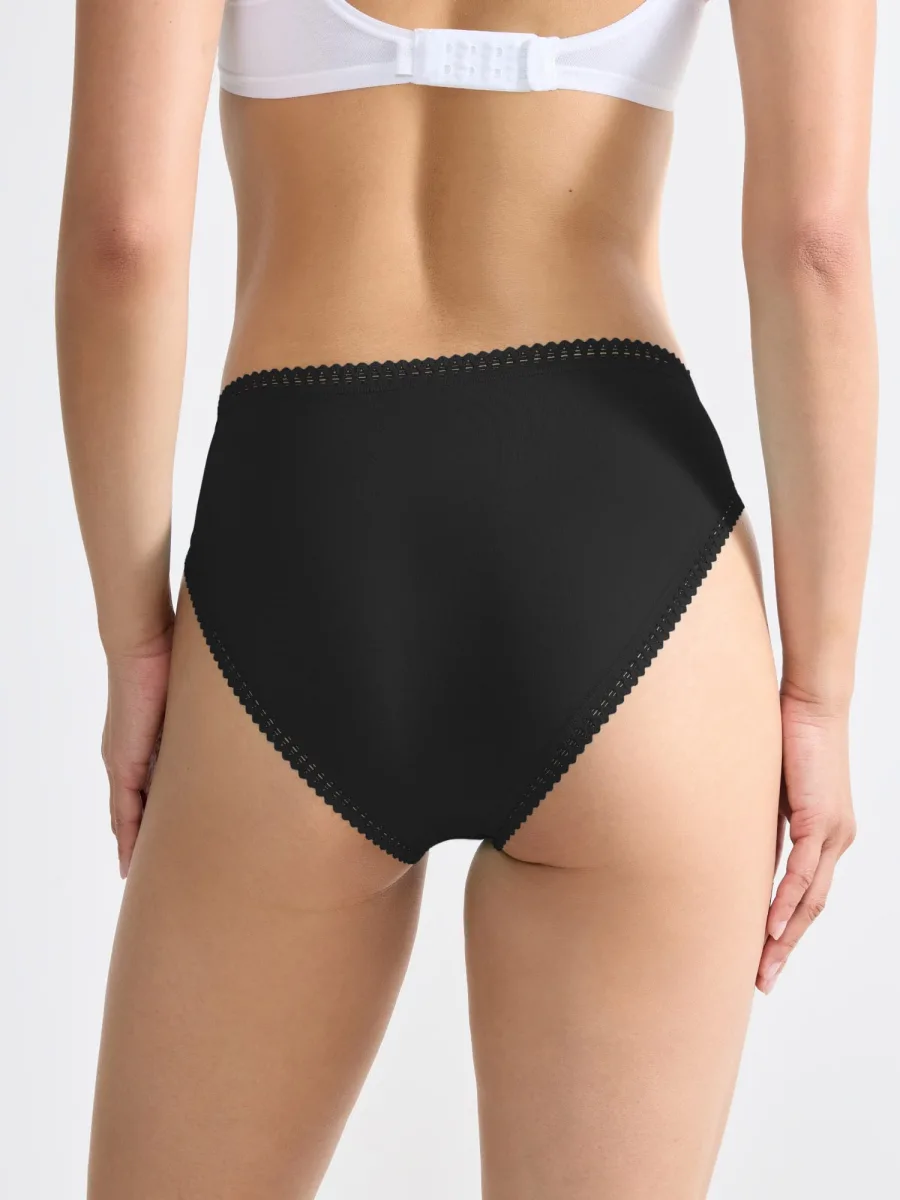 High Leg Briefs Sloggi Go Crush 3-Pack – Organic Cotton Black