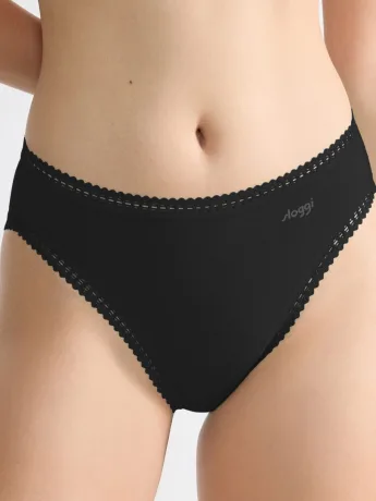 High Leg Briefs Sloggi Go Crush 3-Pack – Organic Cotton Black