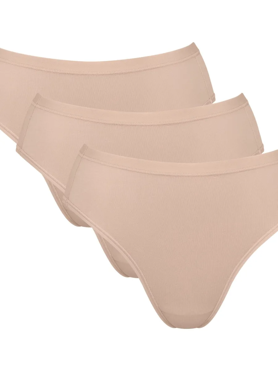 High Leg Cotton Briefs Sloggi Go Daily Tai – Soft Organic 3-Pack