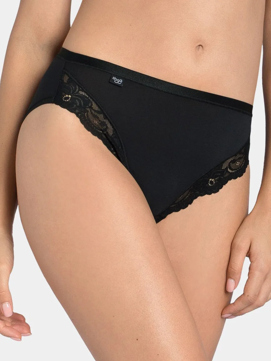 High-Leg Cotton Panties Sloggi Romance Tai – Supima Softness