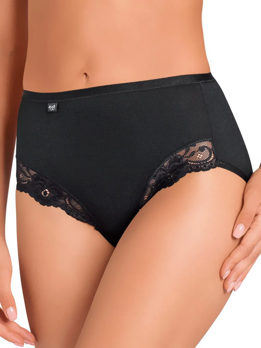 High Waist Cotton Panties Sloggi Romance Maxi – Durable Lace Inserts