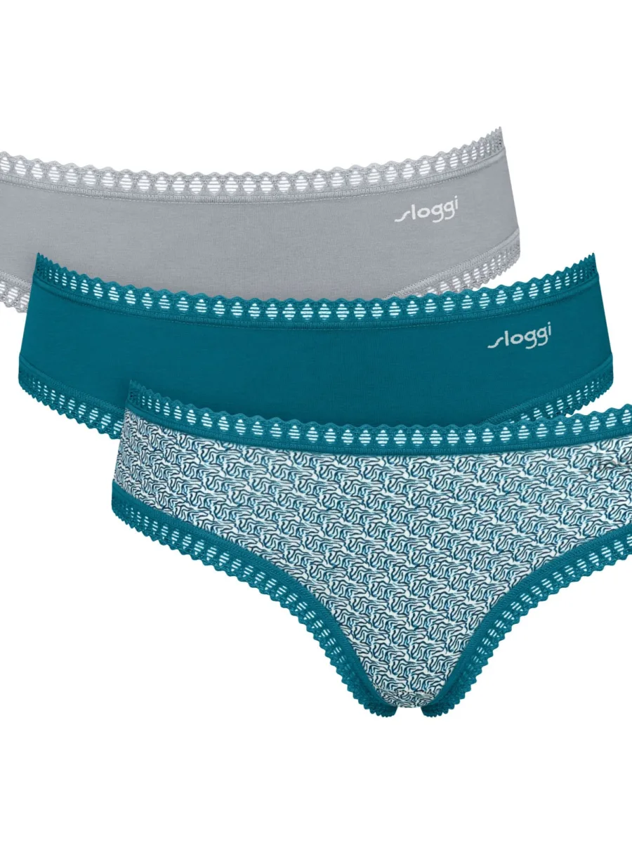 Hipster Panties Sloggi Go Crush 3-Pack – Organic Cotton Comfort