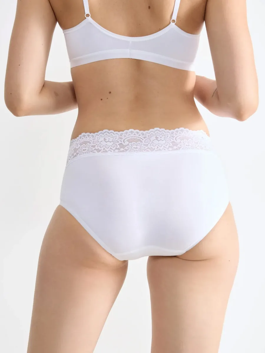 Lace Waist Briefs Sloggi Romance Midi – Soft Supima Cotton