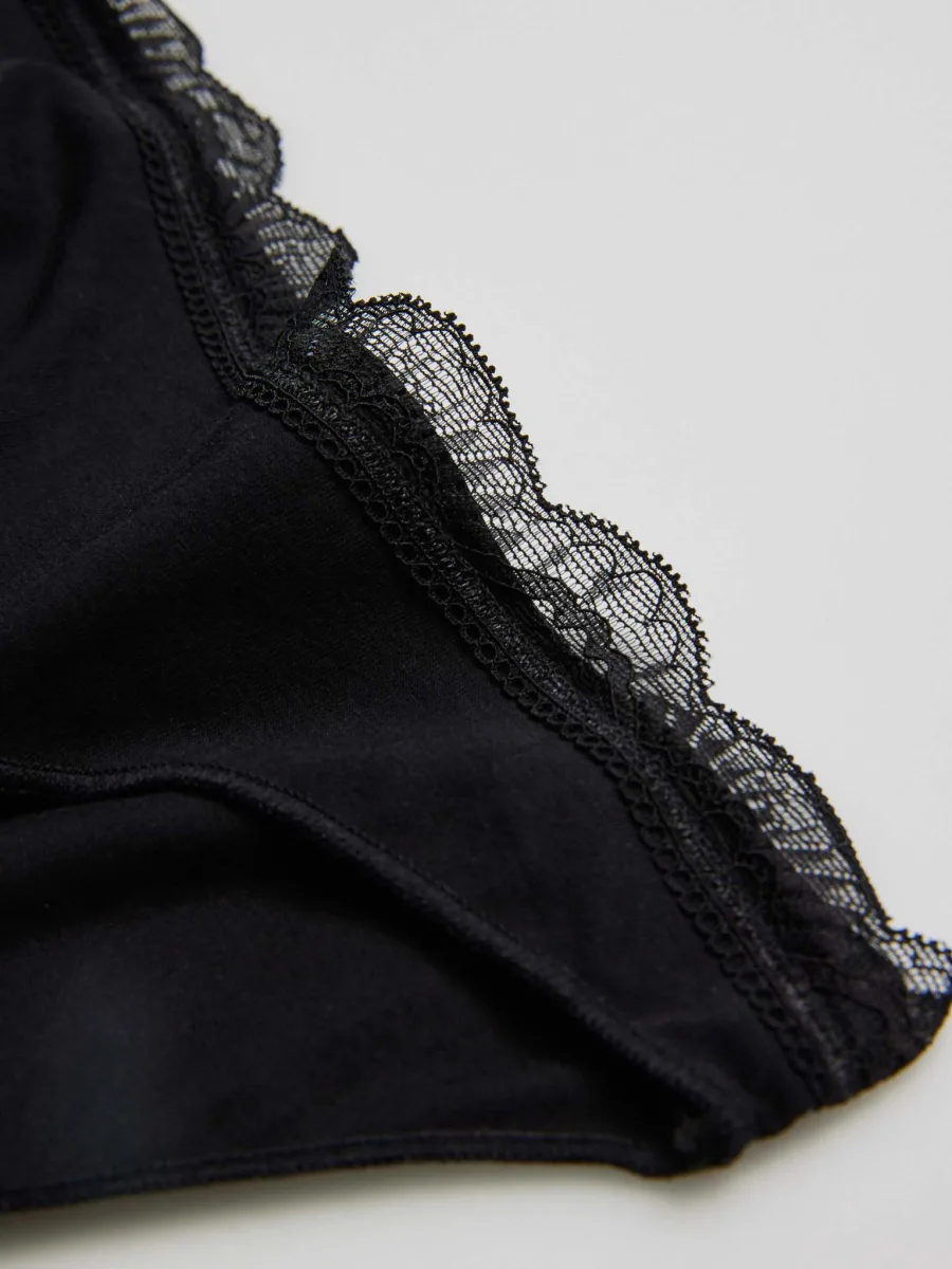 Cotton Panties Ysabel Mora 19681 – Lace-Waist Bikini Briefs